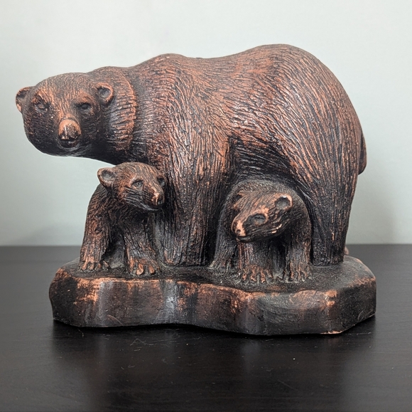 Other - Hand Crafted Bear Family Sculpture